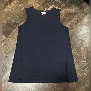 New! Soma Wknd Navy Blue Scoop Neck Sleeveless Top SZ Medium